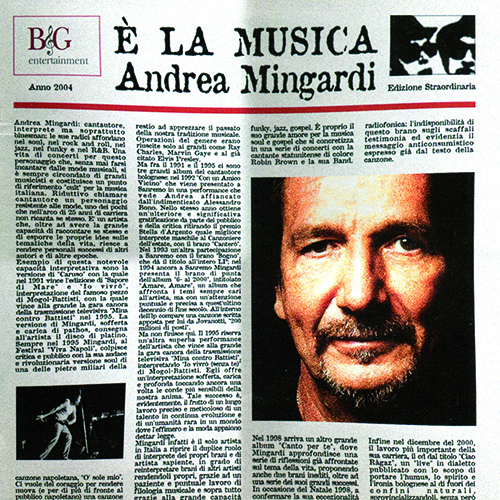 ANDREA MINGARDI - E' LA MUSICA